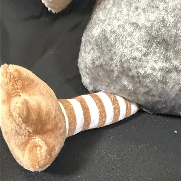 Cuddly Plush Weighted Chicken Toy - Cream and Gray - Picture 3 of 6